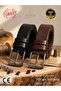 Dual Leather Classic Set – 100% Genuine Leather Luxury 2-Piece Men's Belt Set 120 cm - 5