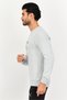 X Ayrton Senna Men Sportswear Fit Long Sleeve Outdoor Sweatshirt, Grey - 3
