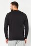Men Sportswear Fit Long Sleeve Outdoor Sweatshirt, Black - 3