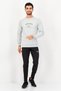 X Ayrton Senna Men Sportswear Fit Long Sleeve Outdoor Sweatshirt, Grey - 4