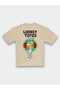 Graphic Print Round Neck Fashion T-shirt - 2
