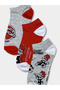 3 Pack Printed Ankle Length Socks - 3