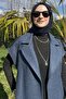 سترة نيلية مع شارة - 2