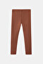 Brown Girl's Plush Extra Thick Winter Leggings - 2
