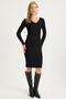 Knitwear Glitter V-Neck Dress - 3