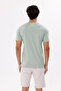 Crew Neck Embossed Lettering Printed Soft Texture Comfortable Fit Short Sleeve T-Shirt - 3