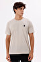 Crew Neck Stretchy Jersey Textured Comfortable Fit Anti-Sweat Soft Feel Short Sleeve T-Shirt - 6