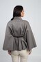 Women's Single-Button Belted Cashmere Poncho - 5