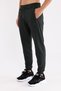 Ottoman Striped Zippered Pocket Elastic Waistband Narrow Leg Ribbed Comfortable Sports Sweatpants - 3