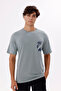 Crew Neck Comfortable Fit Soft Grip Front Print Detailed Short Sleeve T-Shirt - 5