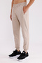 Ottoman Striped Zippered Pocket Elastic Waistband Narrow Leg Ribbed Comfortable Sports Sweatpants - 3