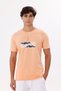 Mountain Graphic Crew Neck Letter Detail Comfortable Fit Cotton T-Shirt - 6