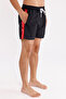 Logo Striped Detail Zippered Pocket Drawstring Elastic Waist Quick Dry Matte Surface Short Leg Sea Shoes - 4