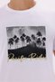 Crew Neck Relaxed Fit Soft Textured Front Printed Short Sleeve T-Shirt - 8