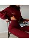 Dgn's Thumbhole Turtleneck 2-Piece Crop-Pants Set