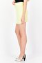 Women Textured Mini Skirt, Lemon Yellow - 3