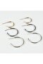 Mtxdpn 6Pcs Thick Blank (175323) Ring-Silver Color - 5