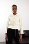 Ecru Gold Button Tweed Jacket 02014 - 5