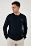 U.S. Polo Cotton Regular Fit Logo Crew Neck Sweat Men's Sweat G081Gl0822249136 - 3