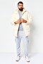 Men Sportswear Fit Outdoor Jacket, Off White - 2