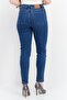 Women Skinny Fit Washed Stretchable Jeans, Blue - 4