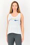 Women Sportswear Fit Sleeveless Running Tank Top, White