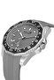 Mercek Calendar Rotating Case Silicone Men's Wristwatch Grey Black Silver Color Pl-7049E4X