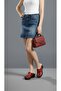 Red Perforated Wedge Heeled Women's Sabo Orthopedic Nurse Doctor Chef Daily Slippers - 2