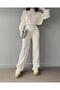 DGN'S Thumbhole Turtleneck 2-Piece High-Waist Crop-Pants Set - 3
