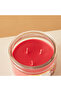 Essentials 3-Wick Glass Cranberry Scented Jar Candle - 18 H - 4