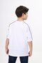 Boy's Printed Crew Neck Short Sleeve T-Shirt - Piped Detail - 3