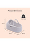 Moses Rope Basket with Stand - Grey - 7
