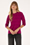 Women's Violet Crew Neck Sweater 50309651-Vr037 - 3