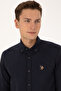 Men's Navy Blue Long Sleeve Basic Shirt 50315710-Vr033 - 2