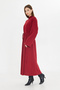 Women's Turtleneck Spanish Sleeve 2 Thread Maxi Length Dress - 4