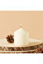 Essentials Unscented Pillar Candle - 7 cms