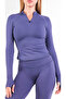 Vistara Women's Seamless Long Sleeve Half Zipper Sports Jacket