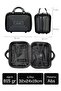 Altuğ Model Black Color Abs Makeup Bag Hand Luggage - 4