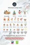 Home and Animals Double-Sided Christmas New Year Glass Sticker Set Christmas Ornaments - 5