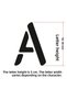 Stencil Letter Painting Template X055 Letter Height 5 cm - 3