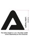 Stencil Letter Painting Template X052 Letter Height 7 cm - 3