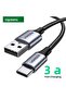 كابل شحن سريع UGREEN 3A مناسب لجهاز iPad وSamsung وXiaomi Poco وUSB-C المغناطيسي وشاحن البيانات... - 2