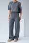 Limited Edition Gray Premium Yarn Knitwear Pants - 2