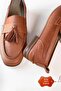 Women's Tassel Detailed Genuine Leather Loafer - 6