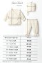 Organic Cotton Muslin 3-Piece Baby Set Double-Layer Muslin Newborn Set – 100% Cotton - 7