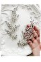 side model 2 piece crystal bridal crown, mirrored stone, girl model bridal crown tiara, 2 pieces