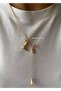Set of 2 Cowboy Low-Cut Charm Gold Necklace - 2