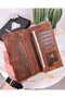 With Phone Compartment - Genuine Leather - Magnetic - Multi-Compartment - Wallet and Card Holder Vintage Leather 2047 - 8