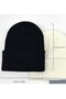 Unisex Folded Black and White and Gray 3-Piece Winter Beanie Set - 7
