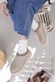 Women's Guaranteed Fur-Lined Lightweight High Sole Mini Sabo House Slippers Beige - 7